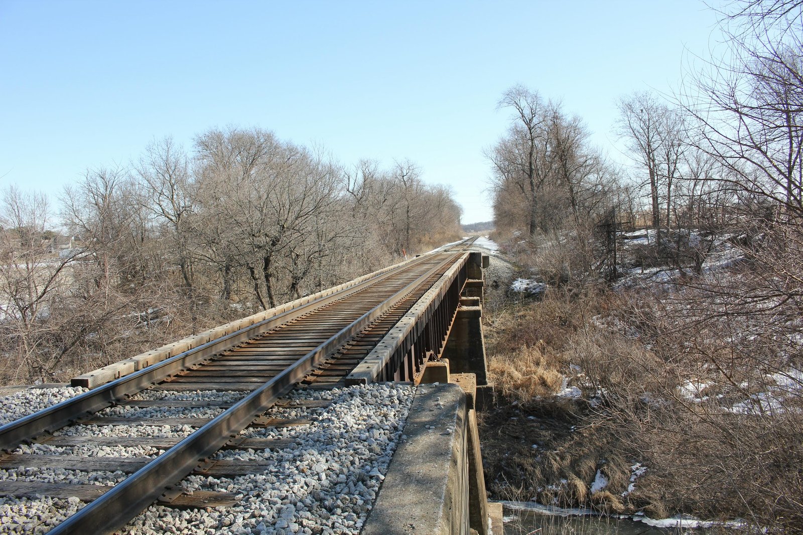 Looking east